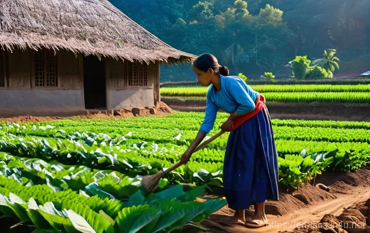 라오스 소수 민족 - **Prompt:** A vibrant and joyful scene depicting Hmong people celebrating the New Year in a Northern...
