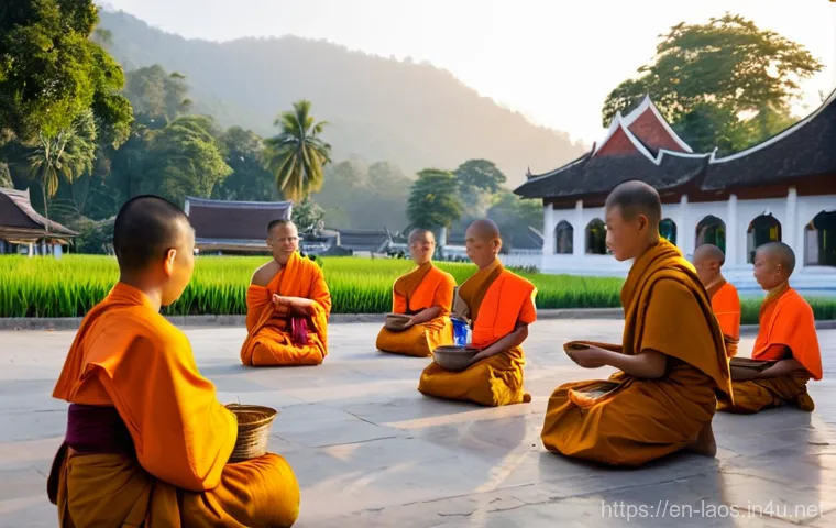 라오스 힐링 여행 - Mekong River Sunset Serenity**

**Prompt:** A tranquil, cinematic shot of a vibrant sunset over the ...