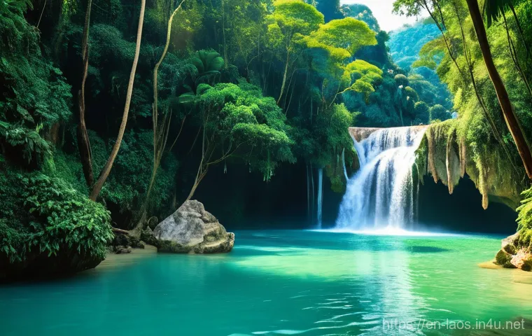 라오스 여행 추천 코스 - **Prompt:** A serene and respectful depiction of the daily Tak Bat (morning alms-giving ceremony) in...