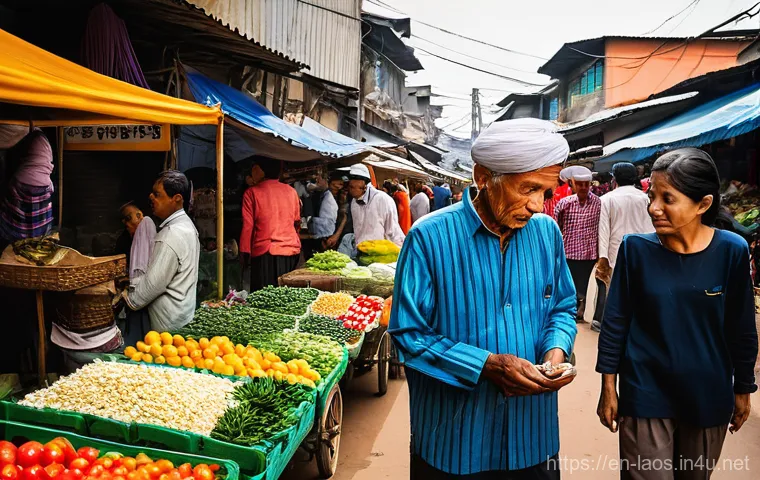 라오스 도시화 문제 - **Echoes of Heritage Amidst Modernity: A Contrasting Skyline**
    An evocative architectural landsc...
